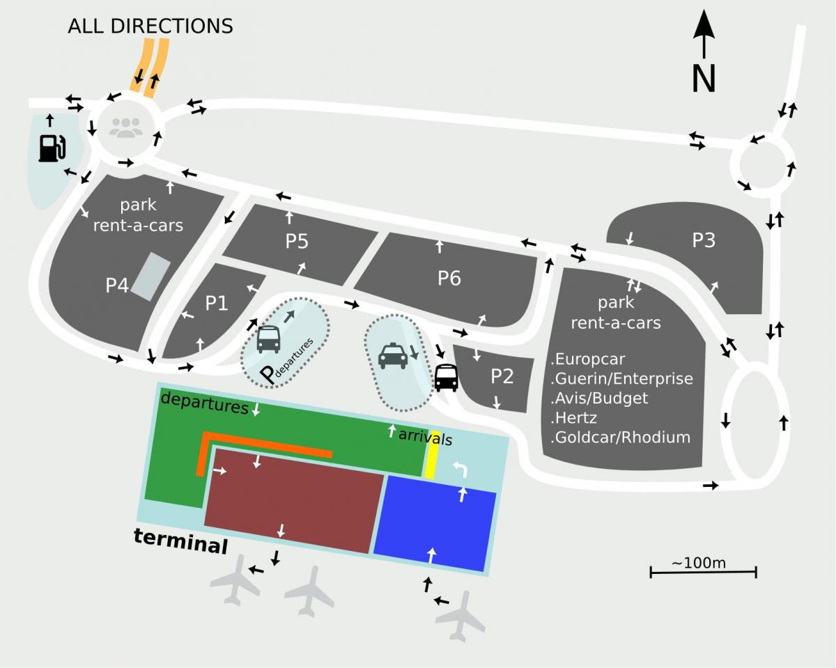 Aeroporto di Sevilla la mappa