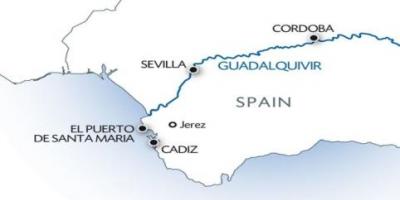 Guadalquivir mappa
