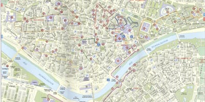 Mappa stradale di Siviglia spagna