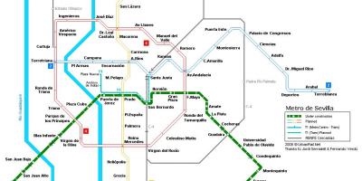 Mappa di Siviglia stazione ferroviaria