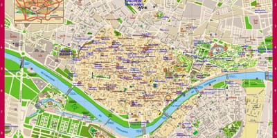 Mappa di Siviglia area