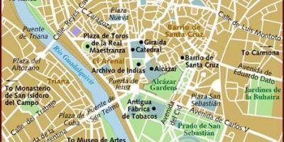 Mappa di Siviglia quartieri